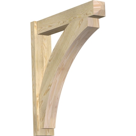 Thorton Rough Sawn Craftsman Outlooker, Douglas Fir, 6W X 30D X 34H